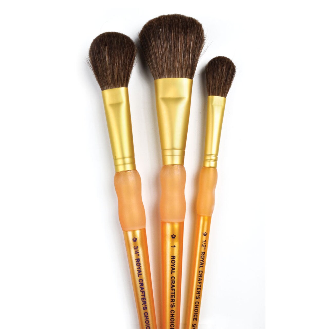 RCC 231 | Crafter's Choice™ 3pc Synthetic Camel Hair Mop Brush Set